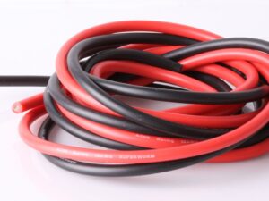 Cabo de Silicone 0,75qmm vermelho e preto (2x2metros)