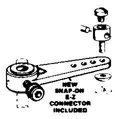 Du-Bro RC 1-1/4" Nylon Steering Arm Assembly (QTY/PKG: 1 )