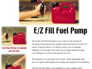 Du-Bro RC E/Z Fill Fuel Pump (QTY/PKG: 1 )