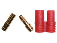 Golden connector 3.5 mm + Shield (par)